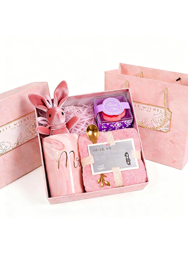 Kawkab Gifts Basket for Women -Valentine's Day,Birthday Gift Box Set Contains 7 Items Inspirational Gift,Relaxing Spa Care Package for Women Friendship,Friend Gifts for Women - Image 1